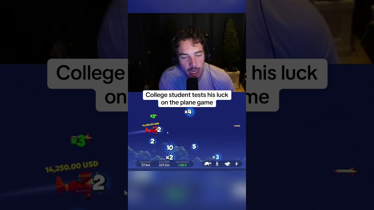 nap tiền ku casino College student tests his luck on the plane game casino streamer aviator onlinecasino