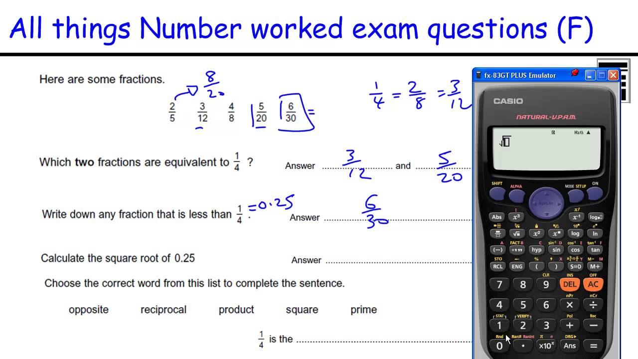 All Things Number Gcse Foundation Maths Revision Exam Worked Examples Squares Factors Multiples Youtube