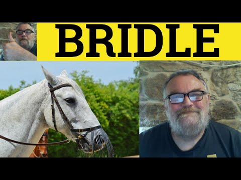 🔵 Bridle - Bridle Meaning - Bridle At Examples - Bridle Definition - GRE Vocabulary