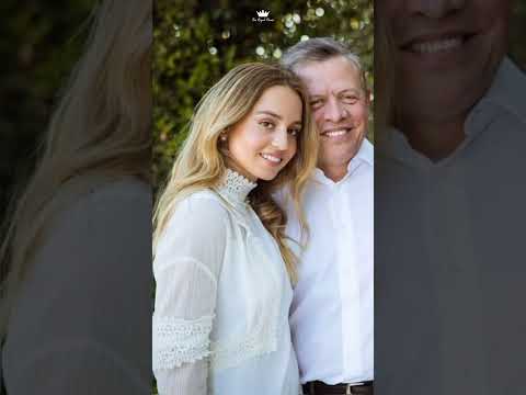 صور لطيفة للأميرة إيمان بنت عبد الله الثاني رفقة والدها ملك المملكة الهاشمية