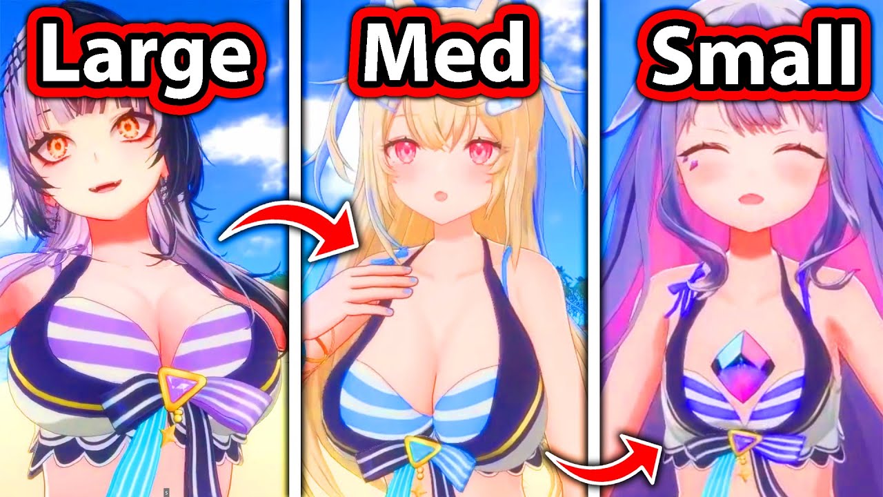 Everyone Noticed The Big difference between HoloAdvent Swimsuit in 3D 【Hololive】