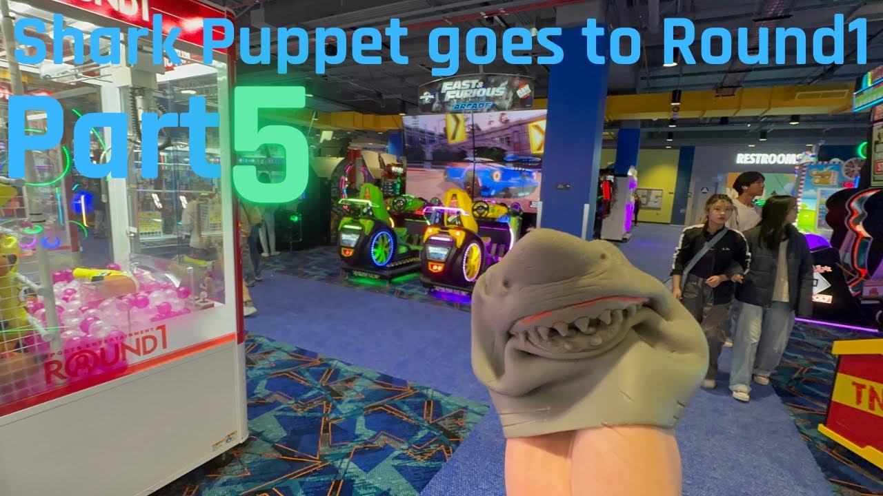 Shark Puppet goes to Round1 Part 5(300TH VIDEO SPECIAL!) - YouTube