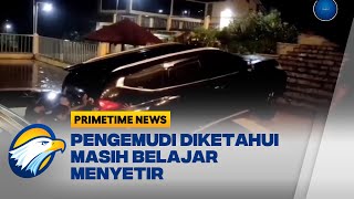 Hilang Kendali, Mobil Tercebur ke Kolam Renang Vila di Bogor