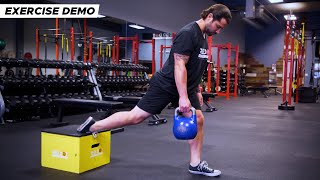 Kettlebell Bulgarian Split Squat | Exercise Demo