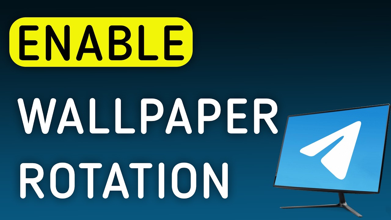How To Enable Wallpaper Rotation On Telegram App On PC (New Update ...