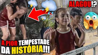 24H COM A IZADORA, TEVE UMA CHUVA FORTE E MISTERIOSA 😳 *a pior chuva de todos os tempos!