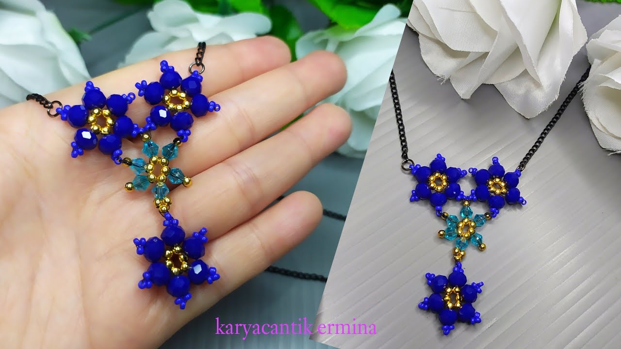 how to make bead necklace // diy star necklace YouTube