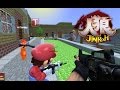 ボツマリオ人狼！マインクラフトのマップで銃撃戦！