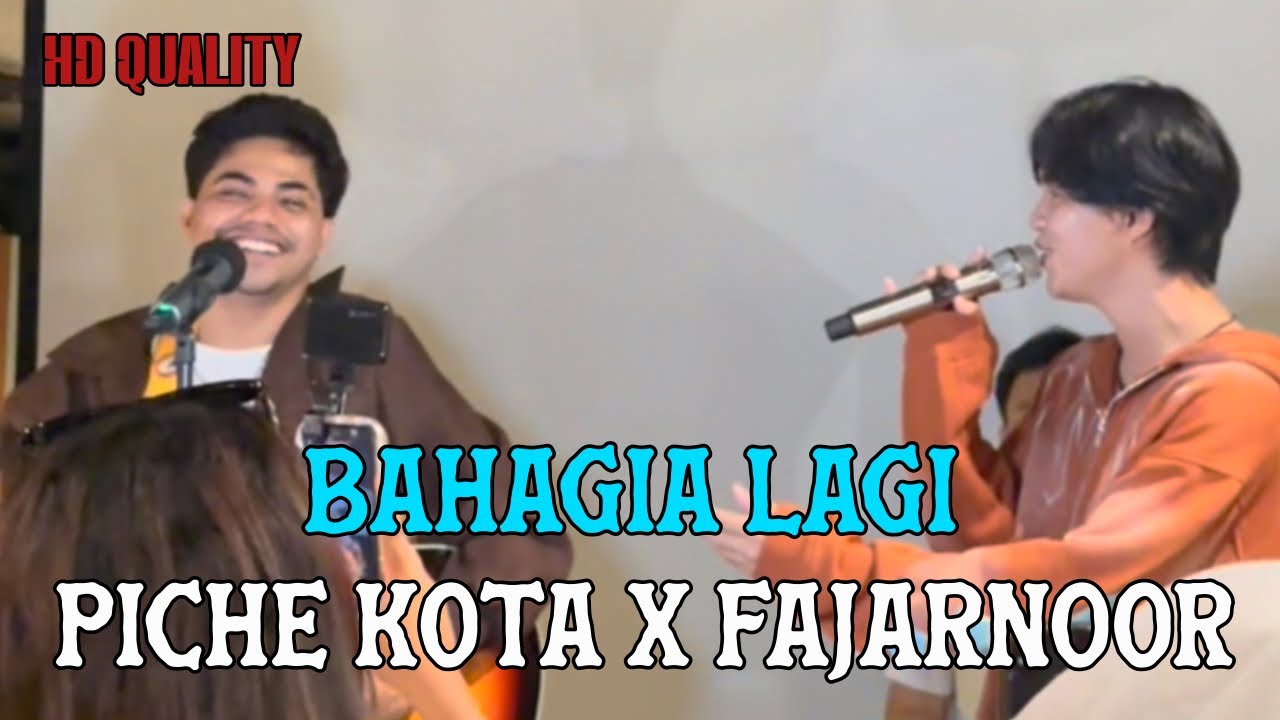 INCREDIBLE DUET: PICHE KOTA X FAJAR NOOR PERFORM "BAHAGIA LAGI" [LIVE PERFORMANCE]