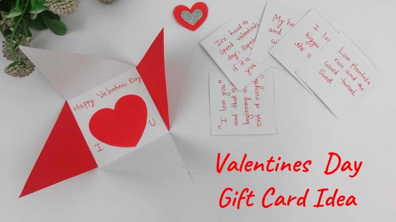 Valentines day Card 2026/Handmade Greeting Card/How to make Valentine's day card
