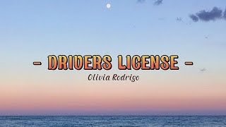 Olivia Rodrigo - Drivers License Lyrics