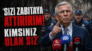 Mansur Yavaş "Zabıtayla Attırırım" Dedi, Pet Şişeler Havada Uçuştu!