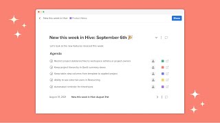 New This Week in Hive | September 6th