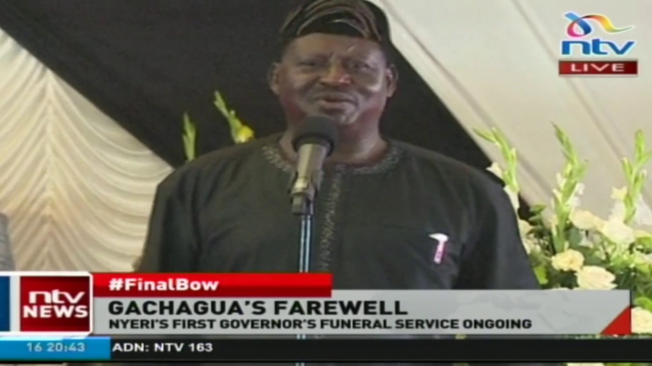 Raila Odinga's speech at Governor Gachagua's burial