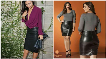 Mismerizing Collection leather office wear pencil skirts ideas for ladies
