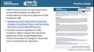 Webinar: Application of the Registration Criteria for Category 2 Generator Owner and Operators
