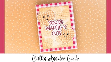 Making a Custom Pattern Paper Style Background | Trinity Stamps A Waffle Lot Stamp, Stencil and Die