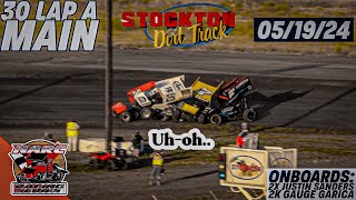 410 Sprint Car NARC A Main Event  New Track Reshaped: 4th Time's The Charm? | Stockton Dirt Track
