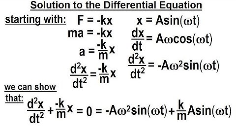 Physics: Ch 16.1 Simple Harmonic Motion with Damping (3 of 20) Solution to Differential Equation
