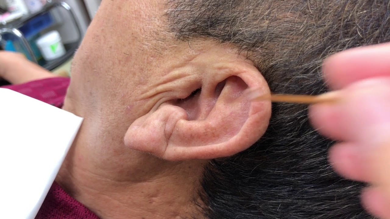 【床屋の耳掃除】エンドレスエイト3 モデルがおじいちゃん！？【Ear cleaning of Japanese barber shop】My