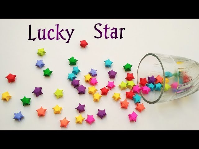 Origami Lucky Star Tutorial ⭐️ Easy DIY ⭐️ Paper Kawaii 