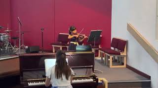 6-Year Old Plays Ruhe Sanft Gently Rest By W.a. Mozart Arr. Hodgson On The Violin
