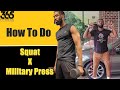How To Do Squat X Military Press - Three6Five Fitness
