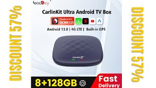 Carlinkit Tv Box Android 13 Netflix iptv YouTube Spotify Wireless CarPlay Android Auto QCM665 4G LTE