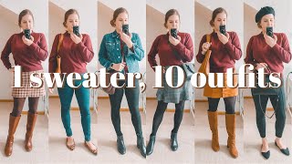 How to Wear a Mock Neck Sweater 10 Ways | Fall / Winter Outfit Ideas