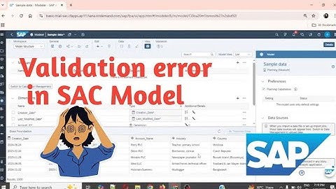 How to solve validation error in SAC model | Latest 2025 |SAP Analytics Cloud Tutorial for beginners