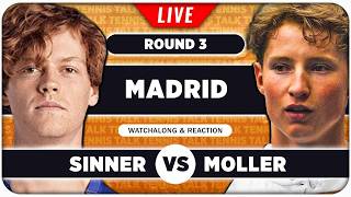 SINNER vs MOLLER • ATP Madrid 2026 • LIVE Tennis Watchalong screenshot 2