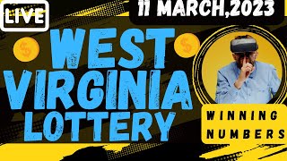 West Virginia Evening Lottery Drawing Results- 11 Mar, 2023 - Daily 3 - Daily 4 - Cash 5 - Powerball