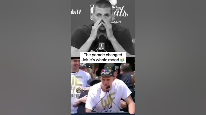 Nikola Jokic wasn’t feeling the Nuggets parade until he was 🤣