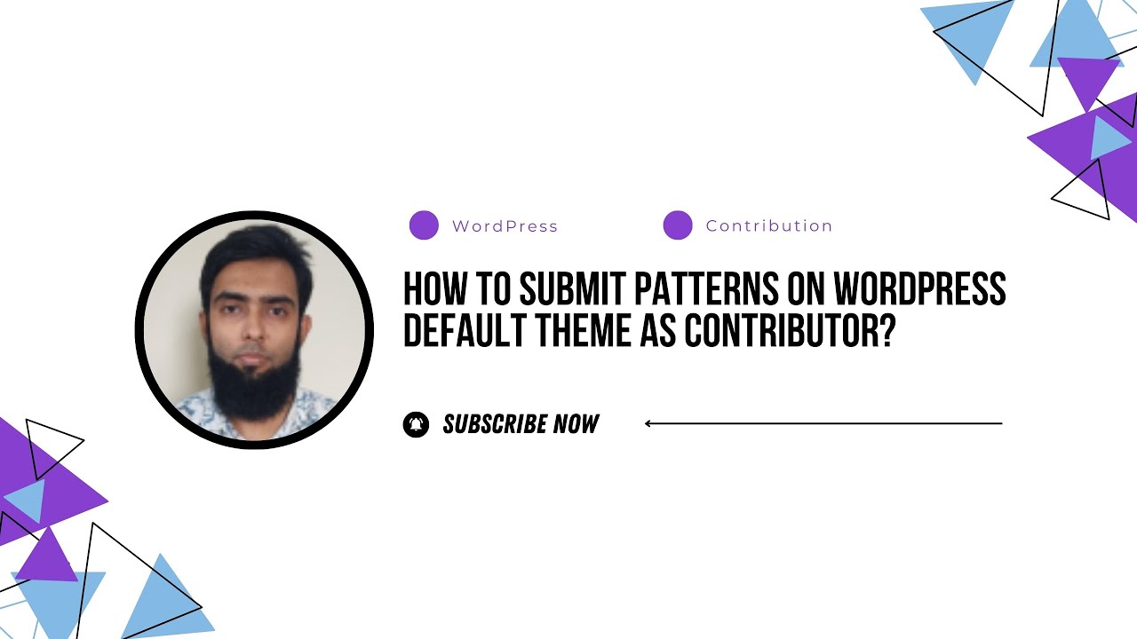 Submitting Pattern How to Submit Patterns on WordPress Default Themes as a Contributor ...
