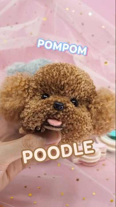 Pompom Poodle #pompom #pompomanimal #poodle #diy #shorts