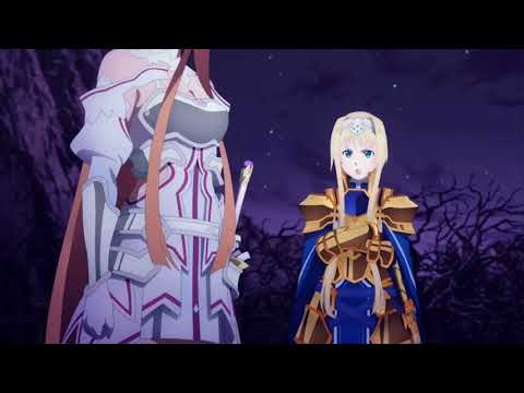 SAO アリスとアスナの張り合いが可愛すぎる