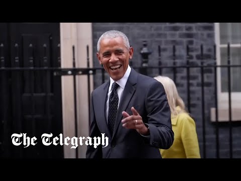 Former US president Barack Obama makes a surprise visit to Downing Street