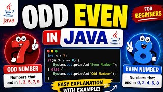 Odd Even Number in Java | Easy Program for Beginners 🔥