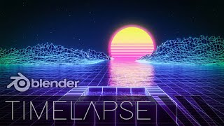 Blender Timelapse - Vaporwave