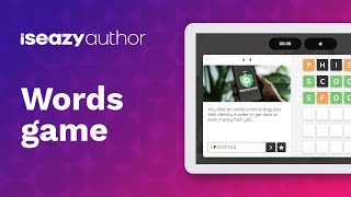 Words Game in eLearning | Create More Engaging Training Content with isEazy