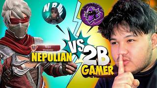 2b gamer vs napolian 😱☠️| 1 vs 3 insane battle with 2b gamer