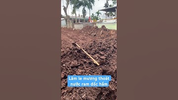 Lăm le mương thoát nước ram dốc hầm #construction #ramdoc #garage