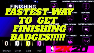 NBA 2K20 FASTEST WAY TO GET ALL FINISHING BADGES! BEST SLASHER METHOD ON EARTH!