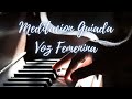 MEDITACION GUIADA Voz femenina &amp; música relajante #Piano #tambores #bosque #ranas #motivación #YOGA