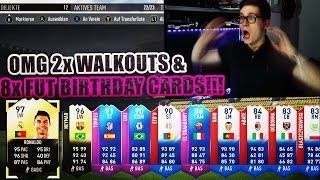 FIFA 17: 2x WALKOUT + 8x FUT BIRTHDAY CARDS IN PACK OPENING! 🔥😱 - ULTIMATE TEAM - 100K PACKS!