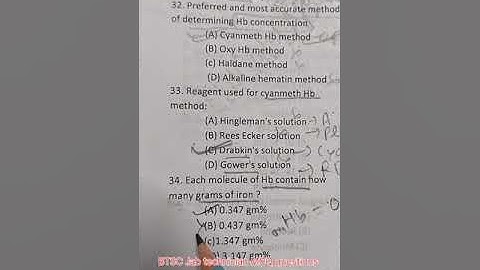 BTSC.lab technician MCQ questions #aiims #lab technician#rbc #lab.technologist#lab staff #mp group5