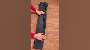 افكار طي الملابس سروال جينز 