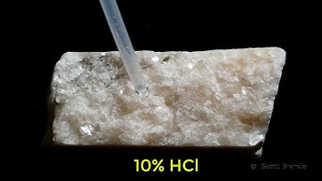Identification Metamorphic Rock A04 HCl Acid Test