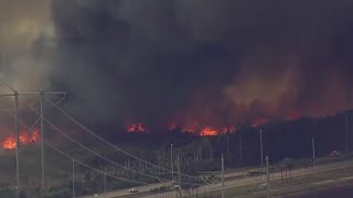 3 fires burning in West Miami-Dade near the Everglades causing air quality alerts and road closures