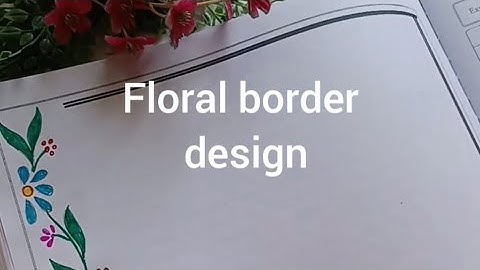 floral borderdesign @rangallyritu  #borderart #borderdesign #floraldesign #projectworkdesigns #art